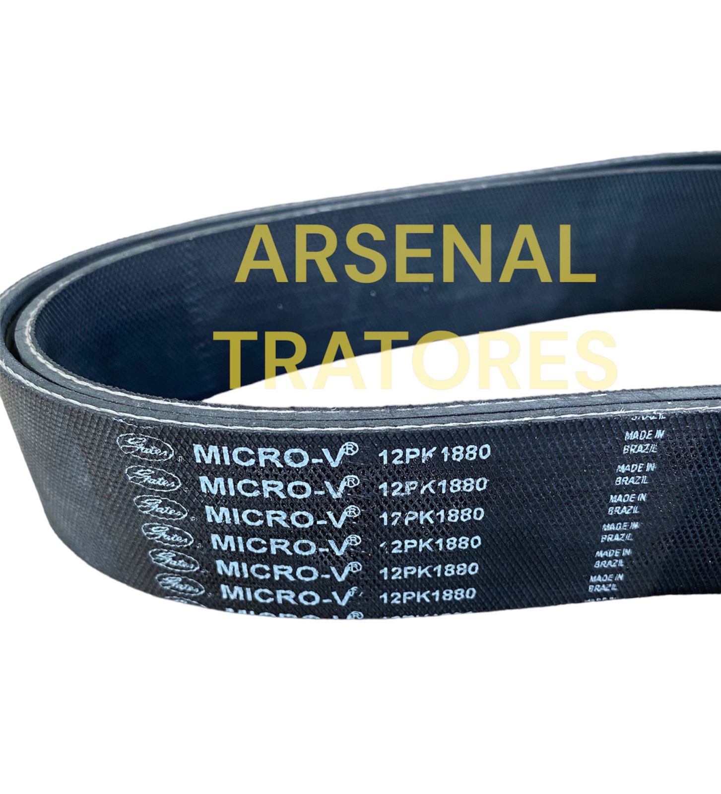 2128585 CORREIA DO MOTOR CAT 320D 12PK1880 GATES - Arsenal Tratores