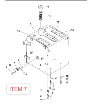 7861925810 SENSOR DE NIVEL BOIA TANQUE DE COMBUSTIVEL