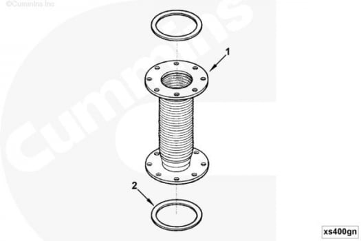 3020988 FLEXIVEL DE ESCAPE MOTOR CUMMINS KTA19